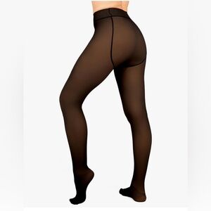 NWOT Hue Fleece Lined Tights Sheer Size M-L. Never worn.